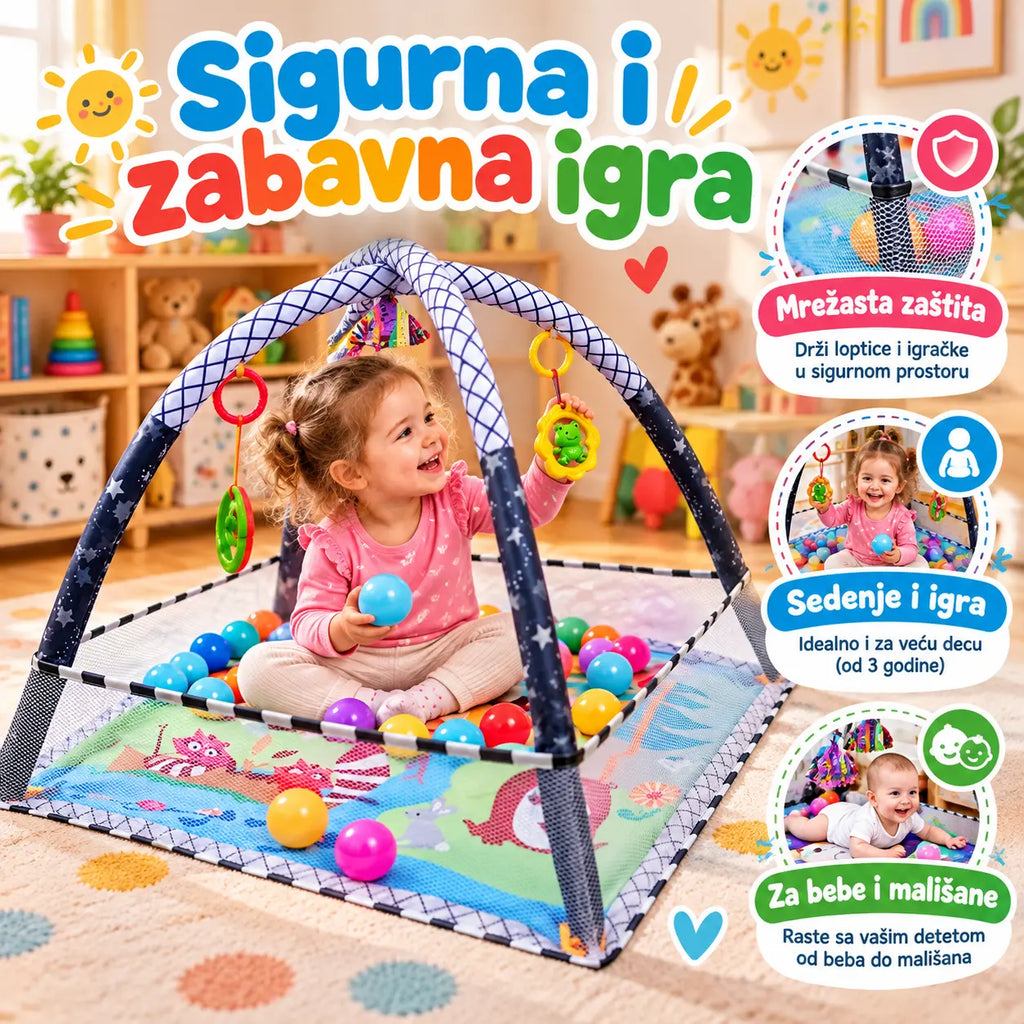 Igraonica sa ogradicom i lopticama