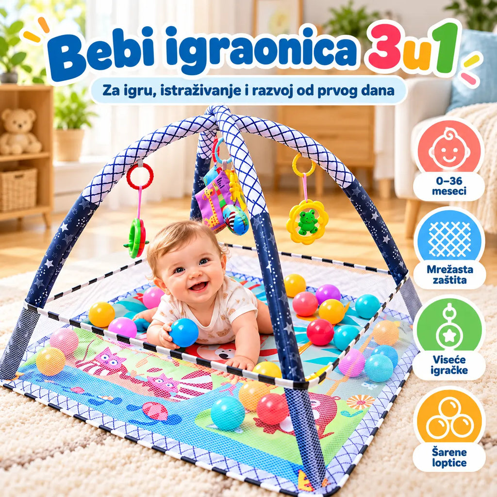 Igraonica za bebe 3u1