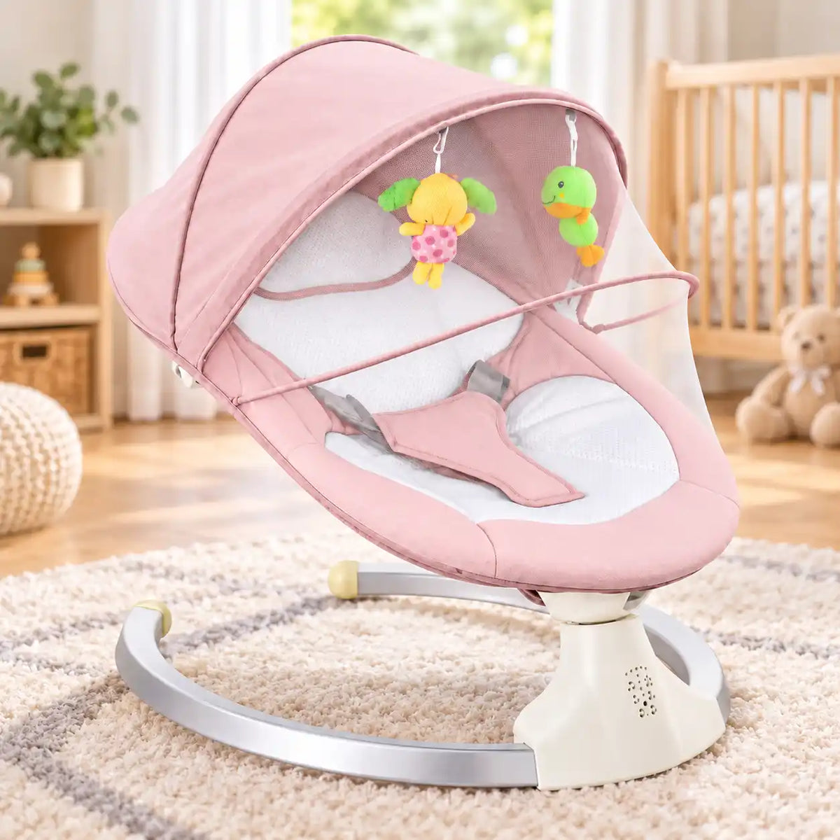 Ljuljaška za bebe, roze boja